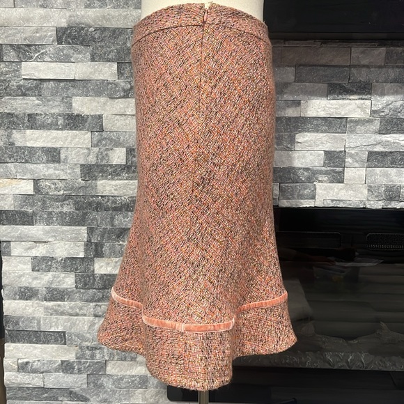 Gap Lined Wool Blend Pink A-Line Skirt, Size 2 - Picture 3 of 6